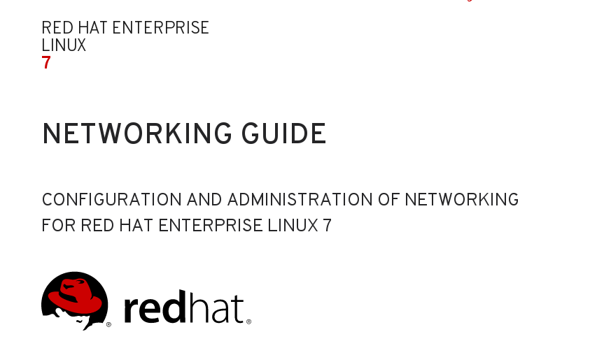 Networking guide configuration and administration of networking for Red