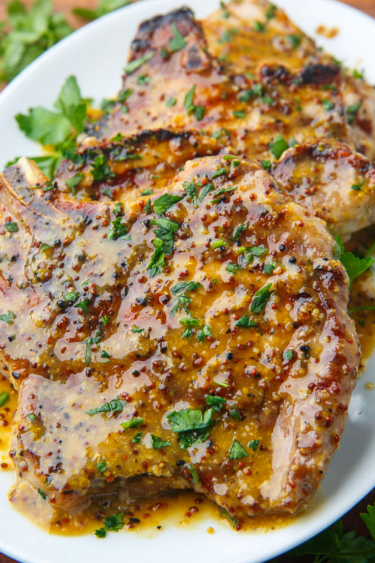 Honey Mustard Grilled Pork Chops flavordash
