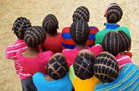 Naturally Coiled South Africa : AFRICAN THREADING!!