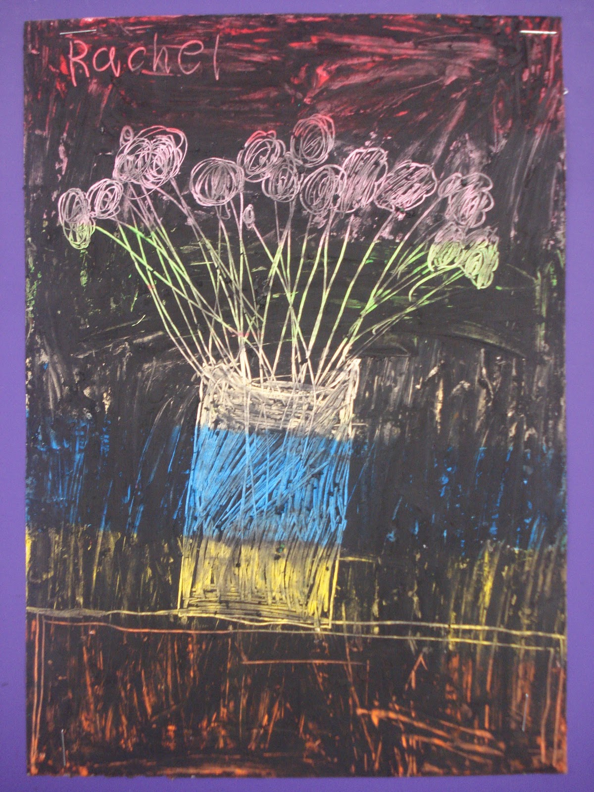 Andrea Ferrari Studio Art 2011 Grade 1 Crayon Etching