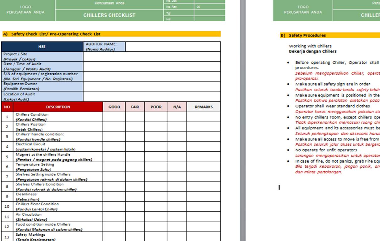 Contoh Checklist Internal Audit Iso 9001 2015 Bahasa Indonesia