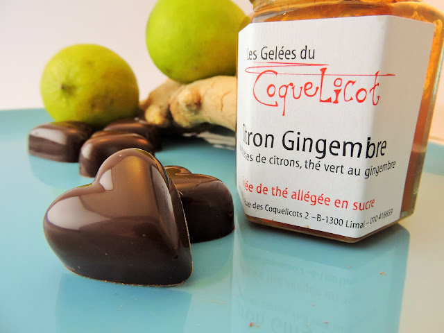 recette chocolats de saint-valentin à la ganache citron vert gingembre