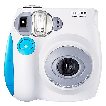 1 cámara instax mini 7s fujifilm color azul tiendas