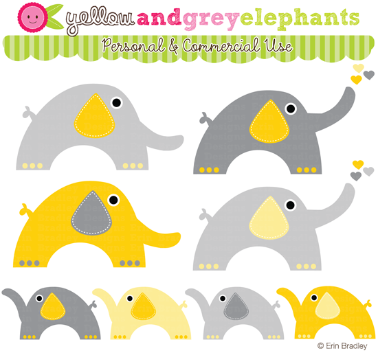 yellow elephant clipart - photo #43