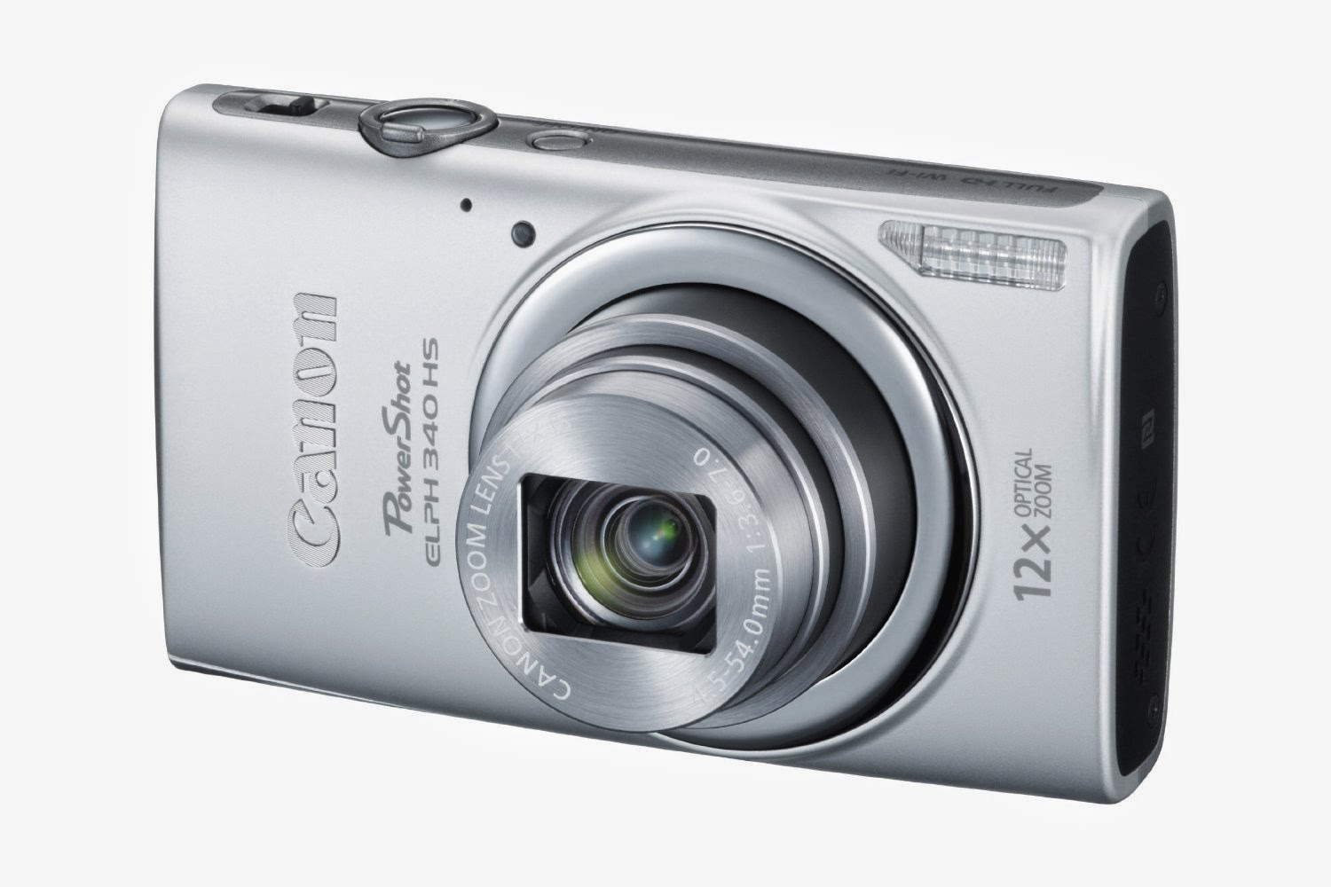 Canon PowerShot ELPH 340 HS 16 MP Digital Camera, silver, review, ultra compact, slim & lightweight digital camera with image stabilization, 12x optical zoom, ISO speeds up to 3200, DIGIC 4+ image processor, CMOS sensor