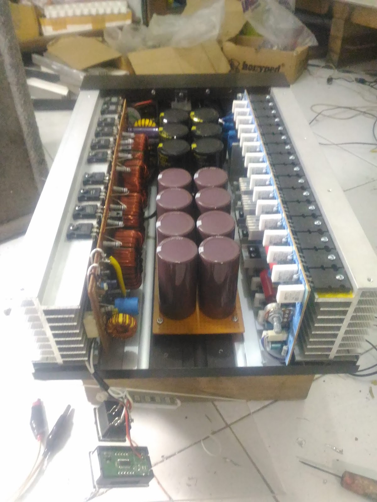 AUDIO MOBIL RAKITAN ( DIY HIGH POWER CAR AUDIO ) Home made high power car amplifier