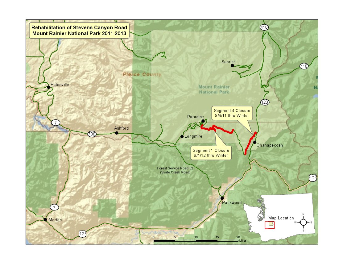 Mt. Rainier Trail Map