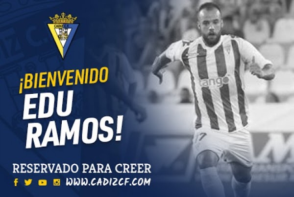 Oficial: El Cádiz firma a Edu Ramos