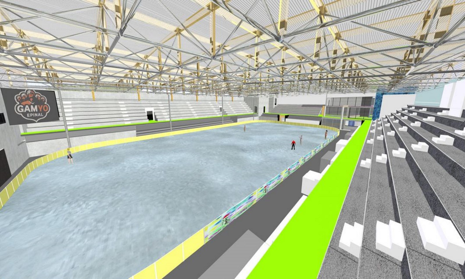 Chen Gai France ) patinoire epinal