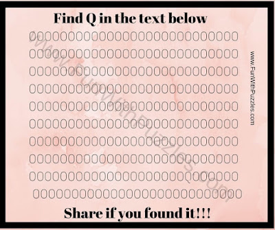 Puzzle Brain Teaser to find hidden letter