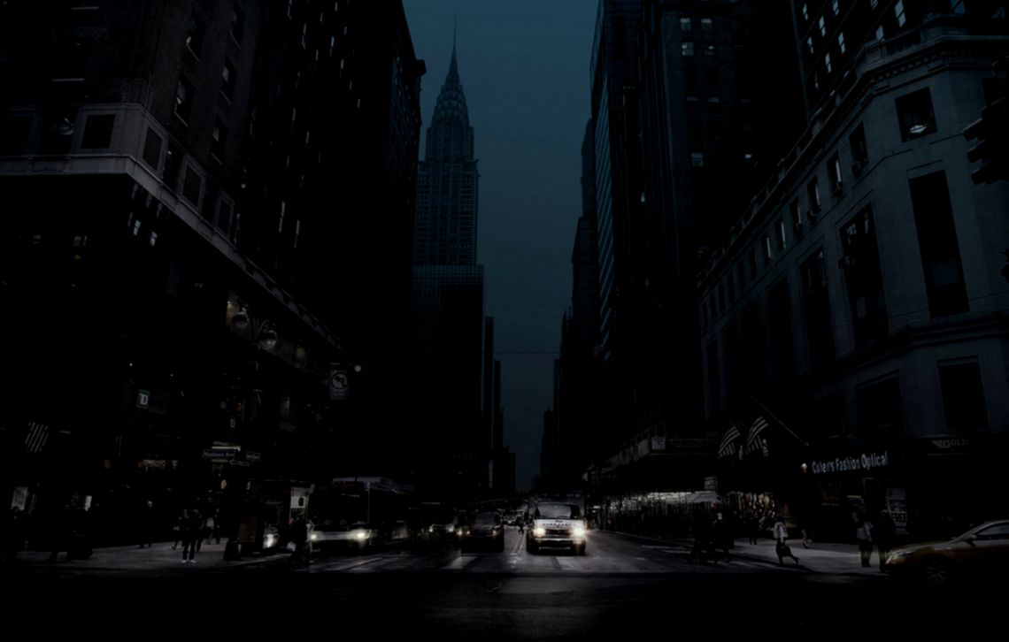 Dark Street At Night