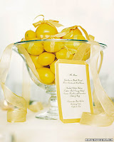 Lemon Wedding Centerpiece