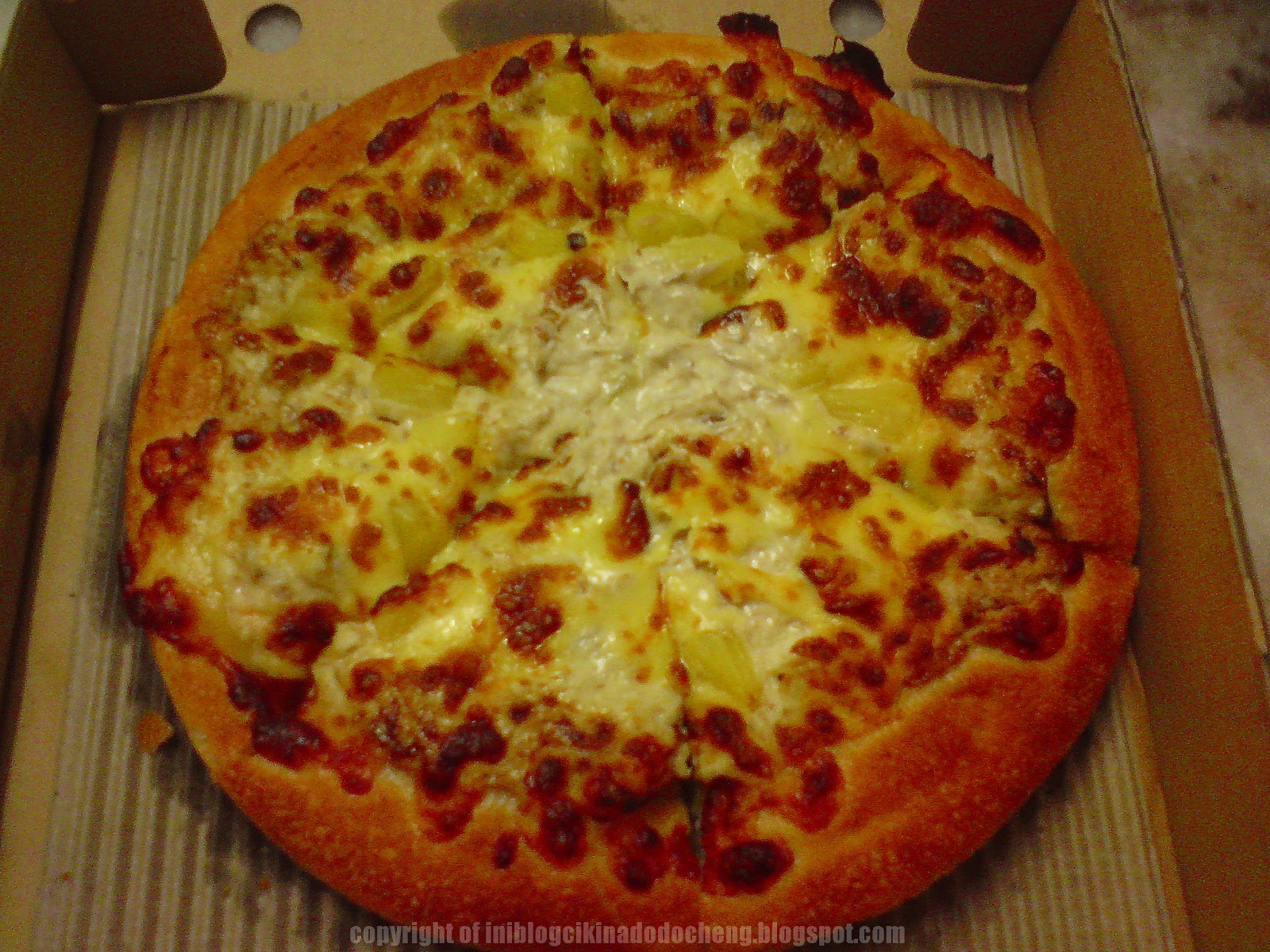 Blog Cik Ina Do Do Cheng: resepi pizza Hawaiian chicken 