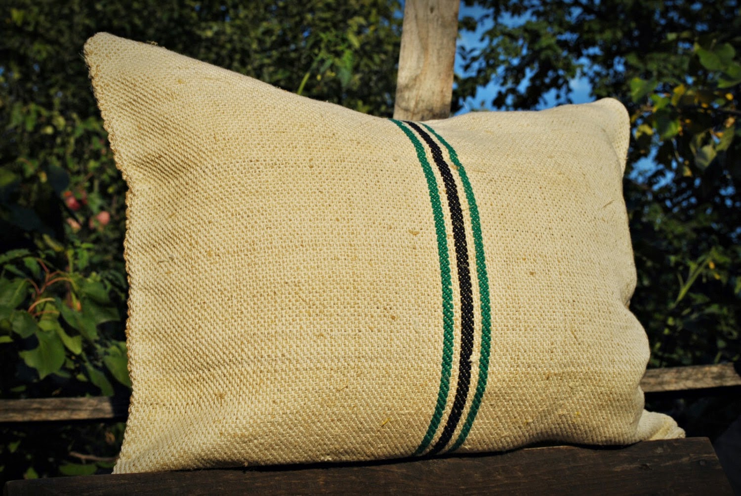 Medreana Vintage Authentic Grain Sack Pillow Covers / Antique hemp