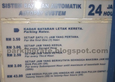 KLIA Parking Rate ~ Kuala Lumpur International Airport  Parking Rate