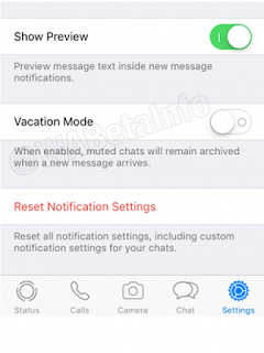 Vacation Mode Pada WhatsApp - Blog Mas Hendra