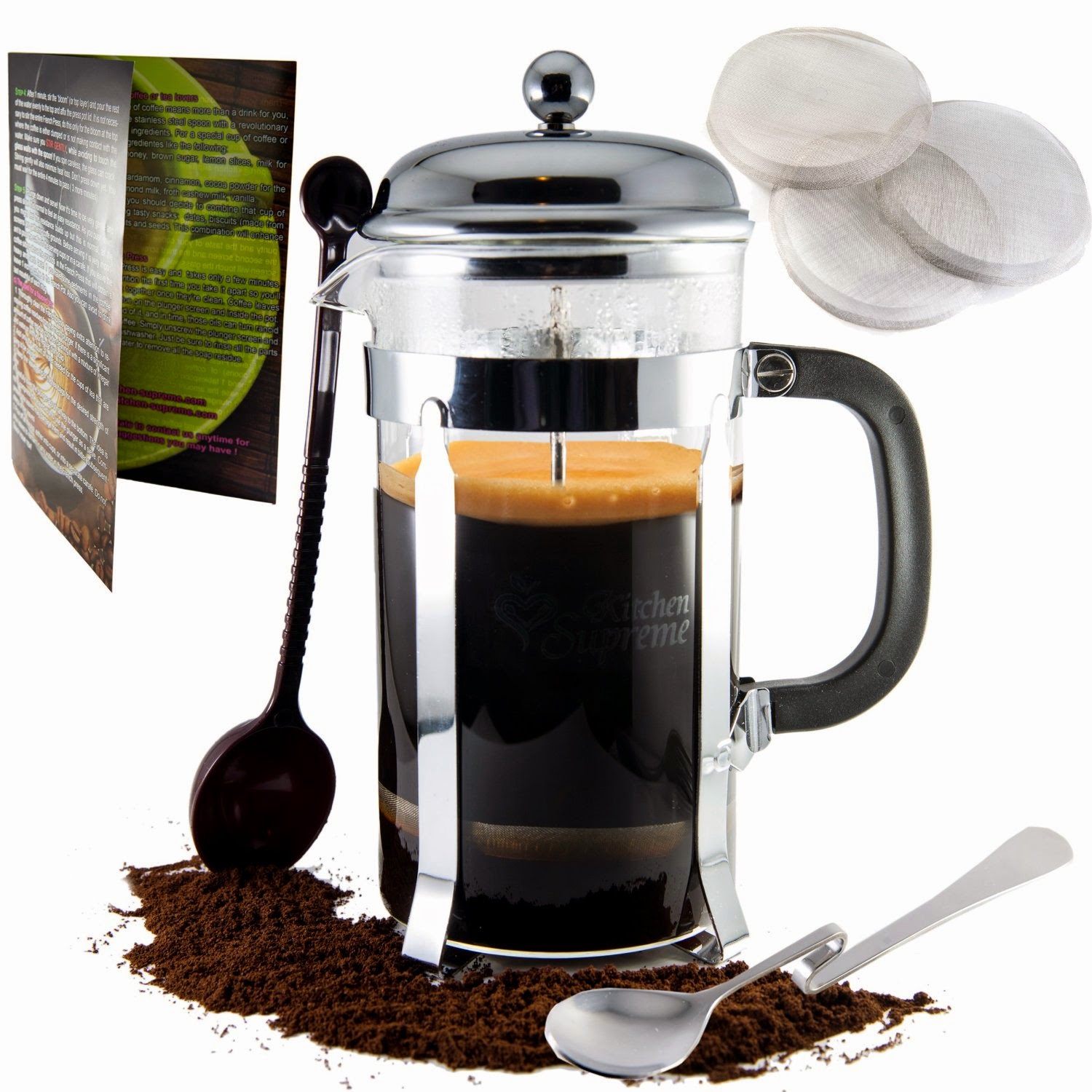 Cassie's Ramblings French Press for Coffee and Tea Complete Bundle
