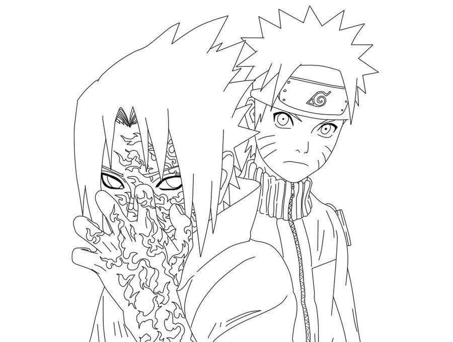 Naruto possuido para colorir - Imprimir Desenhos