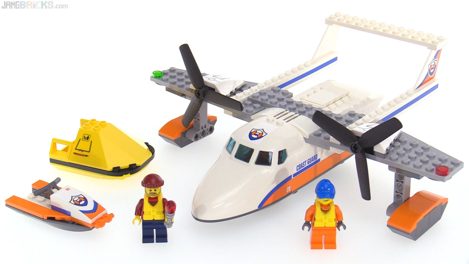 Mos Lav vej Skaldet JANGBRiCKS LEGO reviews & MOCs: LEGO City Sea Plane Rescue review! Coast  Guard set 60164