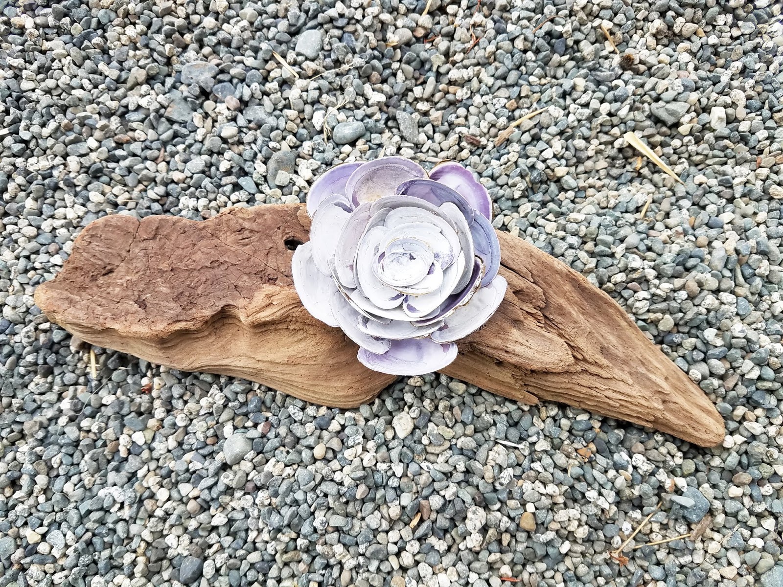 Erin Reed Makes Beach Art Seashell Flowers