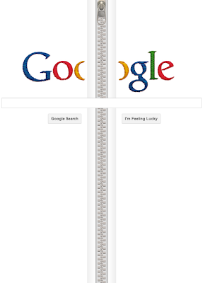 GOOGLE ZIPPER DOODLE