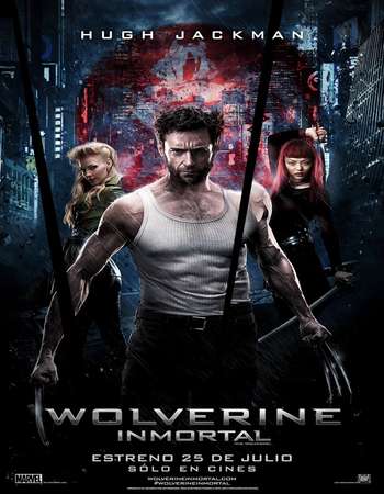 Poster Of The Wolverine 2013 Hindi Dual Audio 600MB BRRip 720p HEVC Free Download Watch Online downloadhub.in