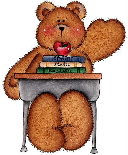 teddy bear reading clipart - photo #34