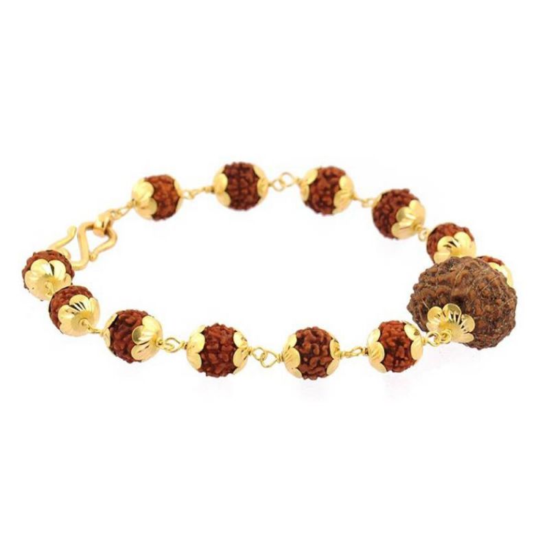 Gold RUDRAKSHA bracelet designs 916 jewellery Indian GOLD jewellery