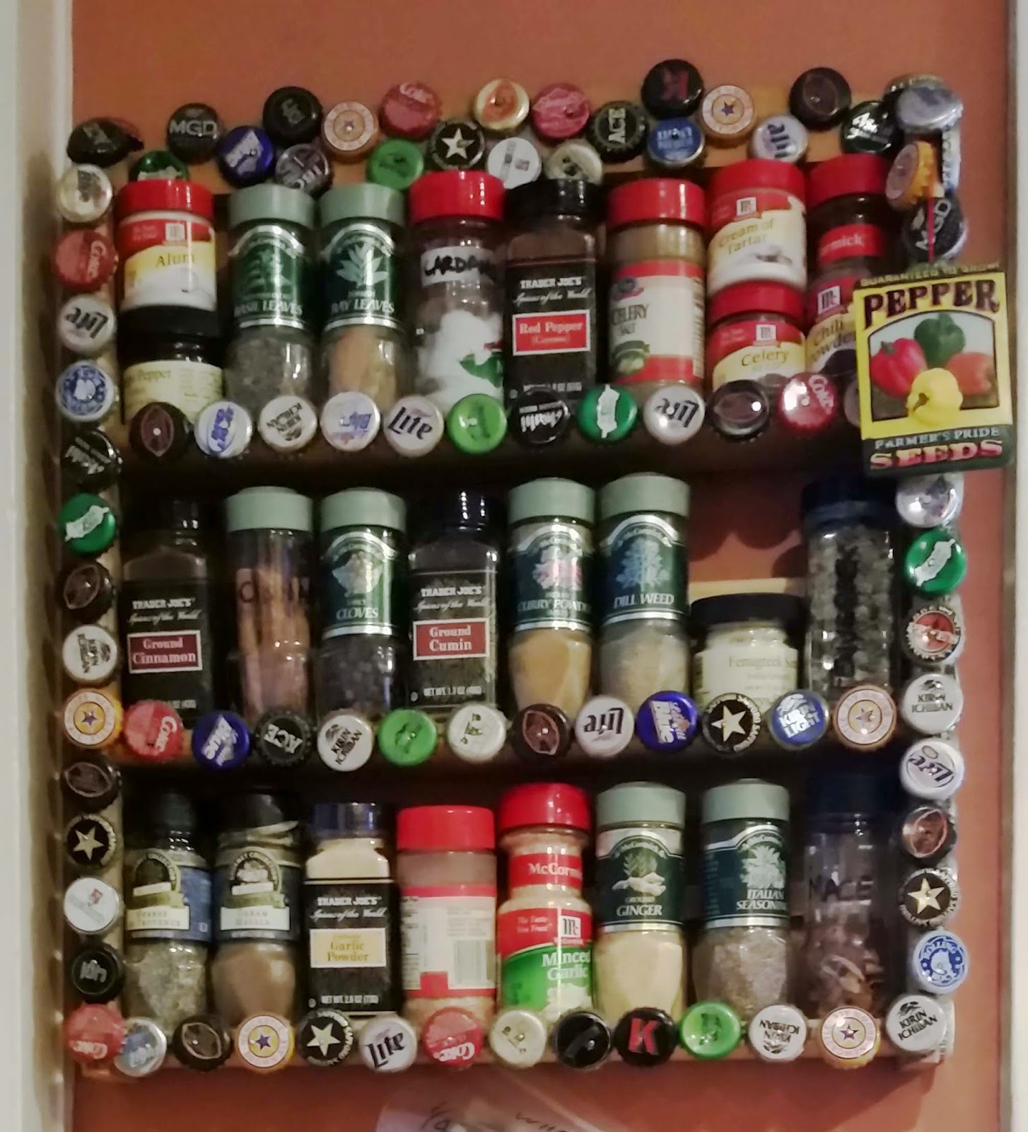 The Orange Door Mexican Cantina Spice Rack + Additional Storage