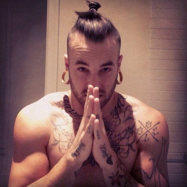 All About Hairstyle Undercut Top Knot Man Bun