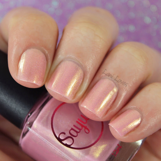Sayuri Nail Lacquer - Frosted Fairycakes nail polish swatches & review