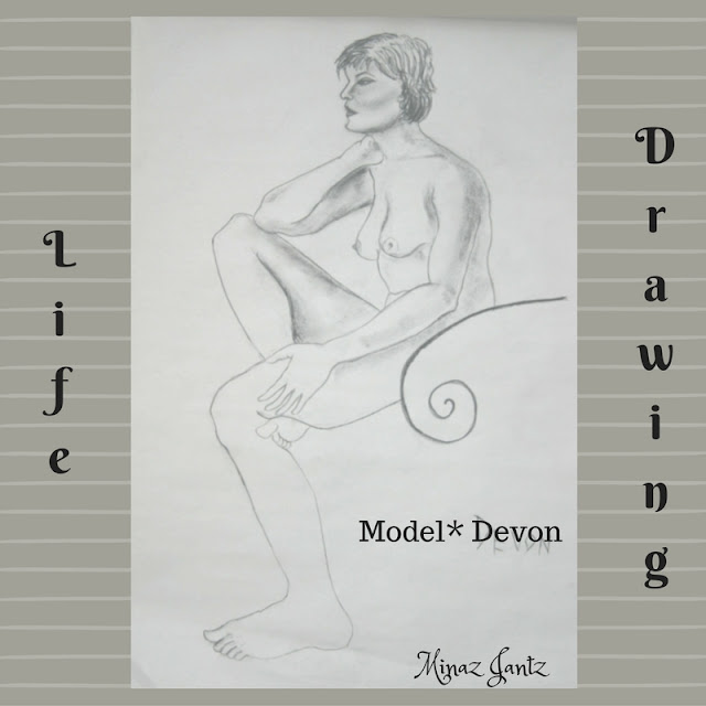 Life Drawing by Minaz Jantz Model Devon