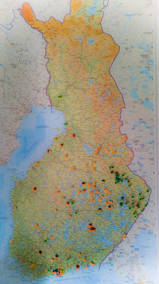 Tsasounat - Suomen kartalla