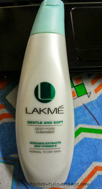 Lakme Gentle and Soft Deep Pore Cleanser