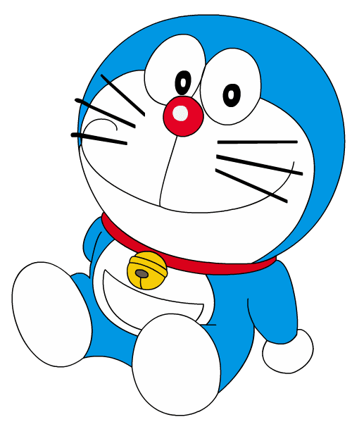 Doraemon es un robot gato azul 