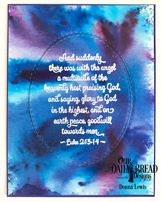 ODBD Products: Stamp Set: Christmas Card Scriptures Custom Dies: Double Stitched Ovals