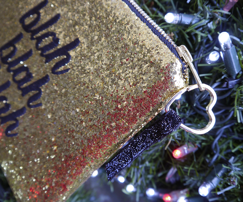 details of gold blah bag from SoS15 SoS15 gold blah bag, bag zipper pull detail, christmas gift ideas