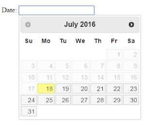 How to disable past dates in Jquery Datepicker - ASP TANMOY