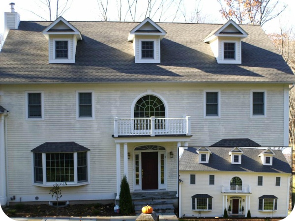 Safely cleaning the roof residential home in New Hampshire