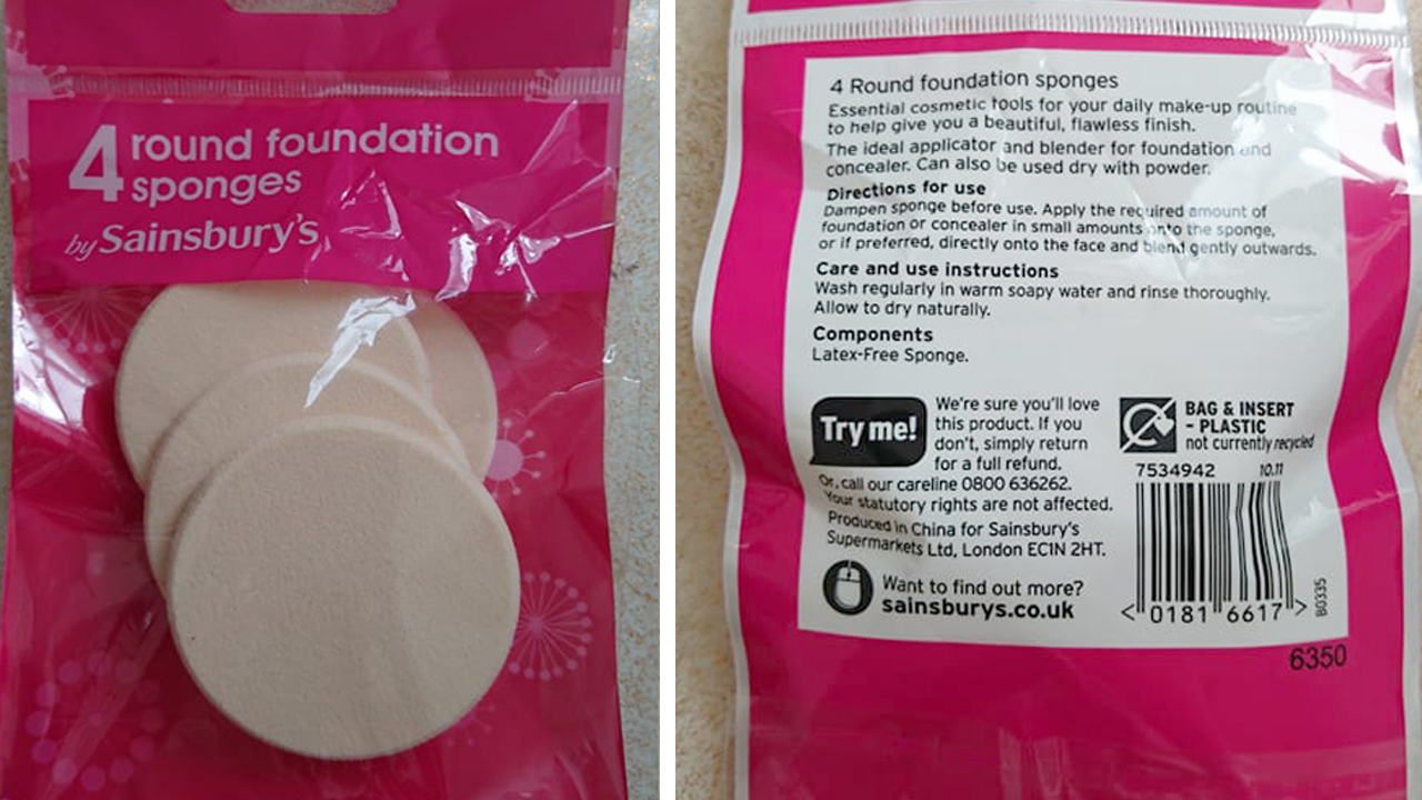 Sainsburys 4 Round Foundation Sponges Review Hayley's Blog