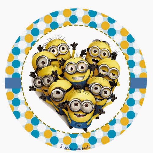 Despicable Me Free Printable Toppers, labels or stickers.