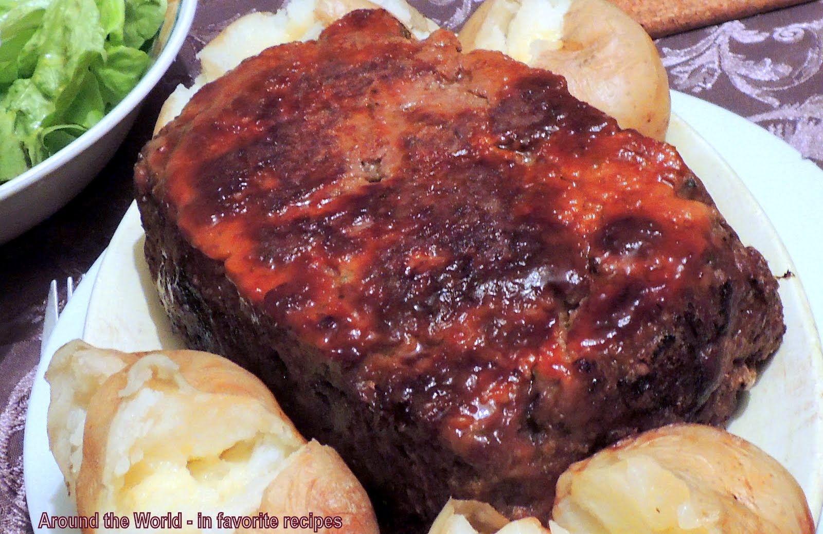 Around the World in favorite recipes Meatloaf