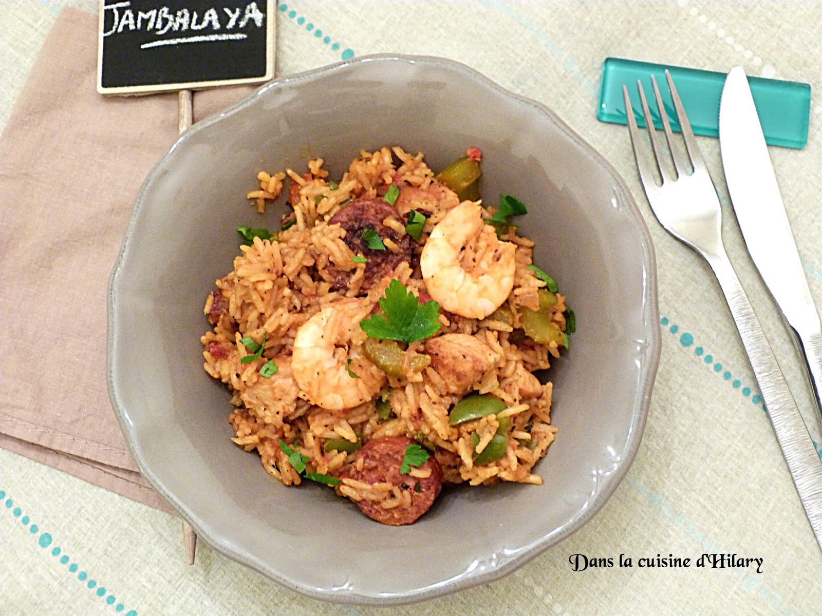 Dans la cuisine d'Hilary Jambalaya façon Soul food / Soul food jambalaya