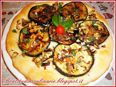 pizza bianca alle melanzane