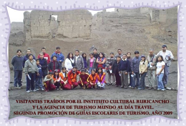 VISITA DE LA EMPRESA DE TURISMO MUNDO AL DÍA TRAVEL Y EL INSTITUTO CULTURAL RURICANCHO. AÑO 2009.