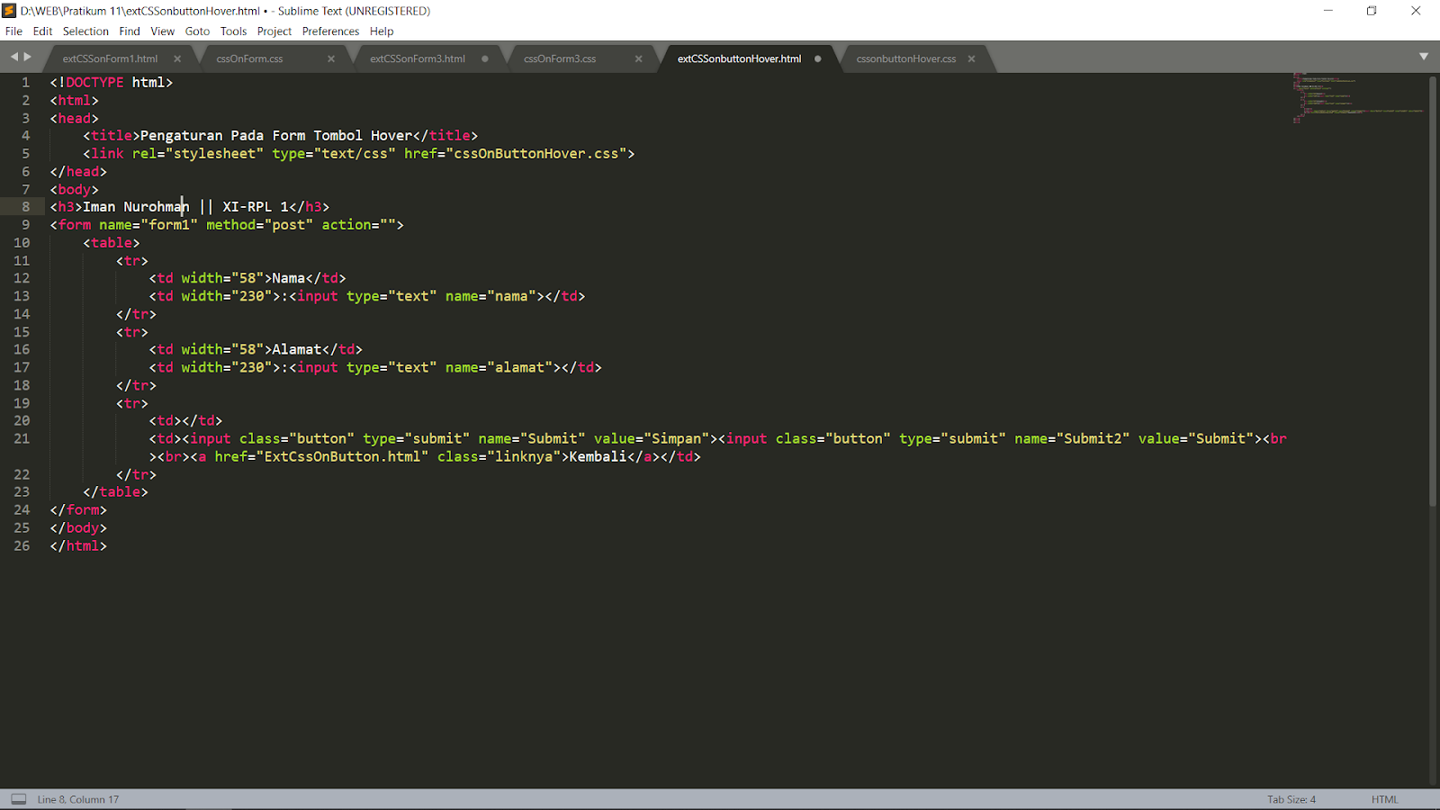 Menyajikan CSS untuk Memformat Tampilan Form - Serba Serbi Programming
