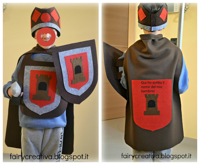 Fairy Creativa: Tutorial vestito di carnevale da cavaliere fai da te