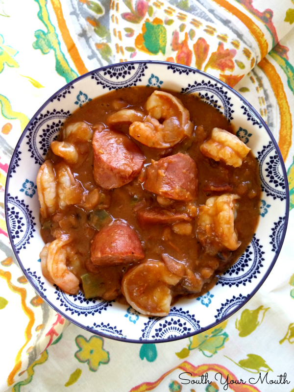 South Your Mouth Shrimp & Sausage 15 Bean Gumbo