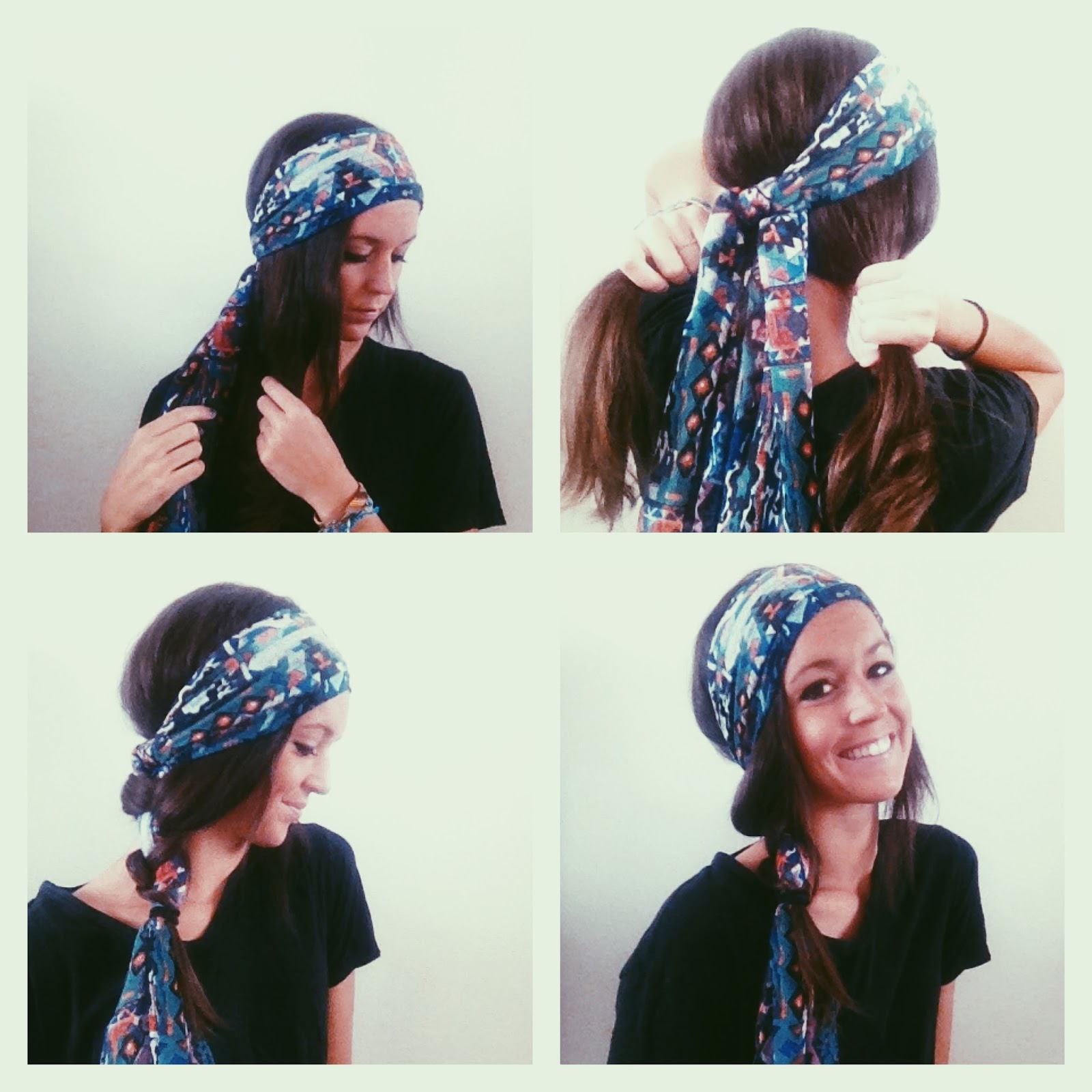 HOW TO: WEAR A SCARF AS A HAIR WRAP / TRAVELING TRIPLETS