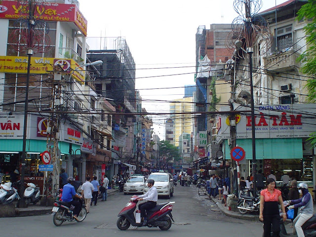 Discover Vietnam. Cables in Saigon, Ho Chi Minh City, Vietnam